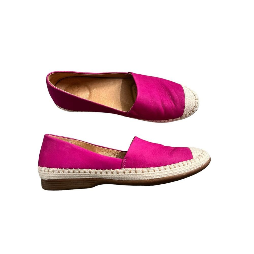 DANSKO Lesley Leather Slip-On  Espadrille Pink Women's Size EU 37